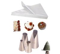 Douilles à douille St. Honore avec sacs - Créez de superbes motifs de vagues en V et décorez avec facilité