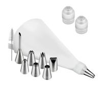 Douilles à pâtisserie professionnelles en acier inoxydable 304, Kit de poche à douille 11 pièces pour décoration de gâteaux, Douille Saint Honoré et embouts de tuyauterie pour pâtissiers créatifs