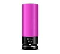 Douilles à percussion 1/2", écrou 22 mm, protection de jante pour changement de roue, CR-MO, code couleur, non rayant, douilles de protection pour jantes en aluminium, douilles à percussion pour