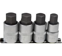 Douilles à six pans creux 1/2 Douilles 14-19 mm sur rail 4 pces