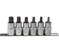 Douilles à six pans creux 1/2 Douilles 5-12 mm sur rail 6 pces