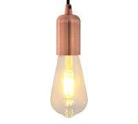 vidaXL Douilles de lampe 2 pcs bronze rouge E27