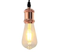vidaXL Douilles de lampe 2 pcs noir brillant E27