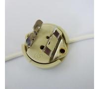 Douilles de lampe en céramique GY9.5 avec pieds grands et petits, douilles de lampe résistantes aux hautes températures,(1PCS,PTFE wire)