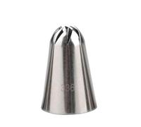douilles Douille à douille en acier inoxydable en forme de rose, en forme d'étoile ouverte, for décoration de biscuits, cupcakes, glaçage, pâtisserie professionnelle