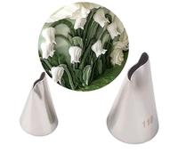 douilles Douille de décoration en forme de pétale de muguet, 2 pièces, outil de décoration de gâteau professionnel for gâteaux à motifs floraux professionnelle