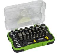 Douilles et embouts - JBM - Coffret 1/4 - 37 pièces - Mini cliquet 80 mm - Douilles 4 à 13 mm