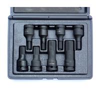 DOUILLES IMPACT 6 PANS MALES A CHOC CARRE 1/2 COFFRET DE 8 DOUILLES