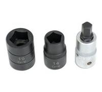 DOUILLES IMPACT A CHOCS SPECIALES PENTAGONE - 3 DOUILLES 5 PANS - Laser Tools