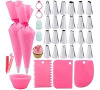 Douilles Patisserie 24 Douilles Poches Douille Coupleurs Grattoir Gateau Pour Décorer Gâteaux - 36 Pcs