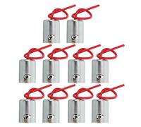 Douilles pour Ampoules Auto T8.5 en Fer, 10 Pièces Argenté | Remplacement Feu Arrière et Feu Stop, Installation Facile, Compatibilité Large, Lot Pratique pour Véhicule