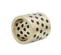 Douilles sans huile en laiton et graphite, Douille en laiton graphite de type JDB, diamètre intérieur 20 mm, sans huile, plusieurs tailles(20x25x10mm)