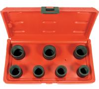 Douilles spéciales avec filetage conique à gauche, entraînement 1/2", 7 pcs.