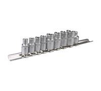 Douilles Torx 1/4", 3/8", lot de 9 pièces.