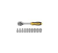 Douilles X10 Chrome vanadium liquet 1/2'' réversible + 10 douilles 1/2''4 à13 mm ITOOLS