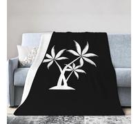 Douillet Couverture Polaire Lion du Tonnerre Couverture Canape Microfibre Plaid Polaire pour Chambre Décoration Adulte 60"x50"