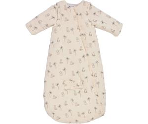 Douillette nomade - CANDIDE - 90 cm - 9/24 mois - Manches amovibles - Blanc imprimé lange tigre