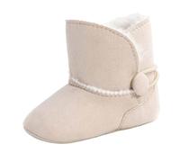 douillettes pour bébés bottes d'hiver isolantes montantes offrant chaleur et confort aux tout-petits lors de leurs explorations quotidiennes et extérieures (Beige, 20 Infant)