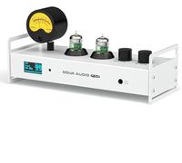 Douk Audio Préamplificateur à Tubes Bluetooth DAC USB DSD256 VU Mètre HiFi | Amplificateur Casque, 384kHz/DSD256, Bluetooth 5.1 aptX-HD & LDAC, RCA/Coaxial/Optique