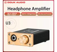 Douk Audio U3 Mini amplificateur de casque de Pure HiFi amplificateur stéréo de bureau à domicile Ultra-compact pour casques HD580/HD600/HD650 Jaune