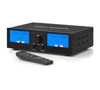 DoukAudio 600W Amplificateur 2/4 canaux : Sélecteur d'enceintes | Amplificateur numérique pour Eversolo DMP-A6 avec entrées XLR-Cinch symétriques | Déviation de tonalité | VU-mètre | Télécommande pour