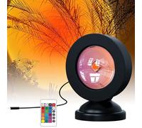 Doukesh Lampe Coucher de Soleil,Sunset Lamp Projector,16 Couleur Lampe de Projection avec Télécommande,Sunset Aura,Lampe Projecteur Coucher de Soleil,Sunset Projection LED Light pour Photo/Selfie