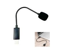 Doukesh Microphone USB Microphone PC Micro PC Condensateur Omnidirectionnel à 360° avec Col de Cygne Réglable pour Visioconférence Chat Vocal Cours en Ligne Longueur : 20,5CM