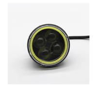 DOUKI Feux Antibrouillard LED Moto Phare LED pour motos, 3 pouces, 20W, anneau Halo, moteur de voiture, lentille 4D, lampe antibrouillard, Flash de travail, automatique, 12V, 24V