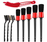 DOULEIN Pinceau Nettoyage Voiture,9 pièces Brosse de Nettoyage Voiture Set Brosse de détail de Voiture pour Moteur, Roues, Aérations, Tableau de Bord, Intérieur, Extérieur