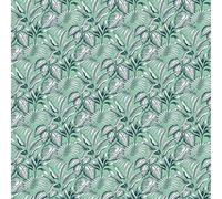 DOULITO Toile cirée au mètre - Largeur 140 cm - Feuillage Vert Clair - Vert