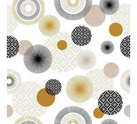 DOULITO Toile cirée au mètre - Largeur 140 cm - Rond - Multicolore