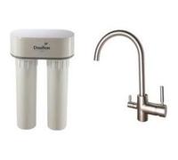 Doulton Purificateur d'eau Doulton duo calcaire 3072 et robinet mitigeur 3 voies haut brossé G