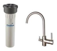 Doulton Purificateur d'eau Doulton hip 3020 et robinet mitigeur 3 voies haut brossé G