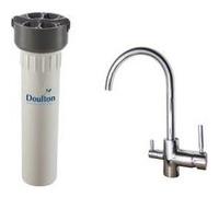 Doulton Purificateur d'eau Doulton HIP 3020 sous-évier avec robinet mitigeur 3 voies Inox brillant G