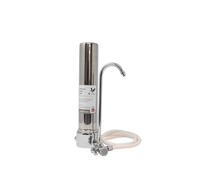 Doulton Système De Filtration D'eau Sur Plan De Travail 10" D-CS Avec Cartouche Biotect Ultra Ceramic | Finition chromée | Réduit les contaminants | Améliore le goût |Installation facile |Certifié NSF