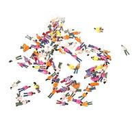 Doumneou 100 Pcs ÉChelle 1: 200 Mix Peint ModèLe Personnes Street Passenger Figures