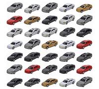 Doumneou 50 PièCes 1:87 Ho éChelle ModèLe Voiture Peinte Voiture ModèLes Ho//N éChelle Fer ModéLisation Faisant Tapis
