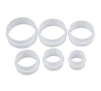 Doumneou 6Pcs Moule Emporte Piece Patisserie Gateau Biscuit Fondant Sugarcraft Cutter Rond