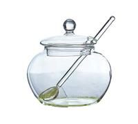 Doumneou Bol à en verre avec couvercle Cuillère Transparent Home