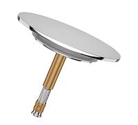 Doumneou Bouchon de baignoire universel - Anti-rouille avec double joint - Bouchon de baignoire pour tout type standard - Chromé