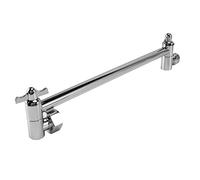 Doumneou Extension de bras de douche, rallonge de bras, bras de douche réglable, bras d'extension de douche en laiton, finition chrome poli 9 pouces