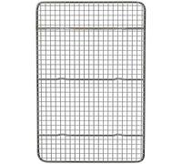 Doumneou Grille de refroidissement et grille de cuisson, s'adapte à un quart de feuille, acier inoxydable, grilles de pour cuire des et du bacon pour four 40 x 30 cm