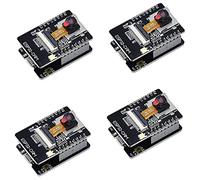 Doumneou Lot de 4 cartes Bluetooth WiFi ESP32-CAM-MB - USB vers port série CH340G avec module d'appareil photo OV2640 2MP