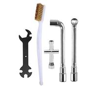 Doumneou Lot de 5 pièces pour imprimante 3D Clé + Mini douille + Brosse à buse + Clé L 6 mm 7 mm pour 3 outils