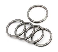 Doumneou Lot de 5 porte-clés en titane, anneau de poussée latérale à libération , super organisateur de clés, diamètre extérieur 30 mm, , facile à installer, facile à utiliser