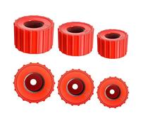 Doumneou Lot de 6 nettoyeurs de tuyaux en cuivre, taille plombier - Brosse de nettoyage pour tuyau en cuivre (3 tailles)