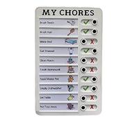 Doumneou My Chores Tableau mémo en plastique, amovible et réutilisable pour chèques et formulaires