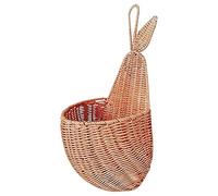 Doumneou Panier de rangement en forme de poire en rotin fait à la main pour et enfant