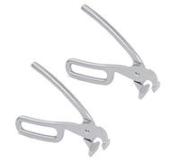 Doumneou Pince à pizza pour poêles à pizza profondes Pince de service lourd Pinces de poêle en aluminium moulé pour tirer le plateau de la poêle à pizza au four