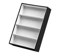 Doumneou Présentoir à lunettes de soleil - 4 grilles - Boîte de présentation pour lunettes de soleil - Plateau de rangement pour - Noir